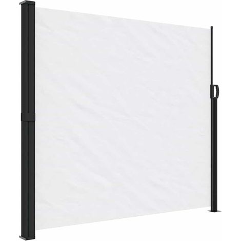 Retractable Side Awning White 180x600 cm vidaXL