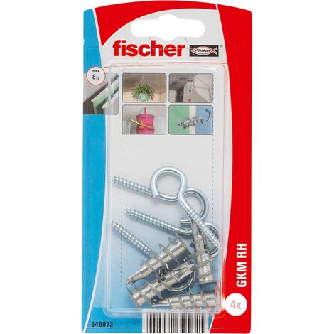 FISCHER - Cheville autoperce metal gkm av.crochet blister de 4 (1/3)