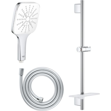 Pack douchette 3 jets Vitalio Smartactive + Barre 60cm Quickfix Vitalio Smartactive + Flexible 175cm VitalioFlex chromé