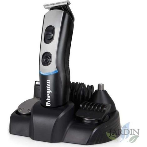 Tondeuse à cheveux multifonction Orbegozo 7 en 1. 5 têtes interchangeables. Rasoir