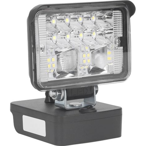 ABS-LED-Arbeitsleuchte, 11–15 W, 1000–1200 Lumen, kabellos, für 18-V-Akkus, Garage, Werkstatt, Reparaturarbeiten (1/5)