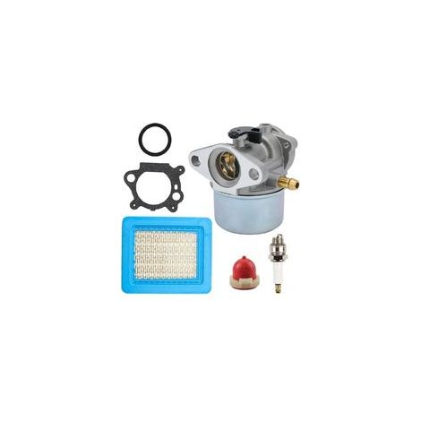 Kit carburateur avec poire d'amorçage et filtre à air – Compatible moteurs Briggs & Stratton 4 à 7 CV – Accessoires inclus pour fonctionnement optimal (1/4)
