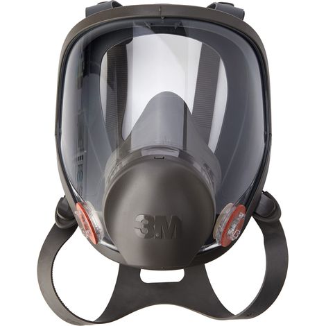 3m 7100015052 6900 maschera completa in silicone, taglia L, nero / grigio (1/5)