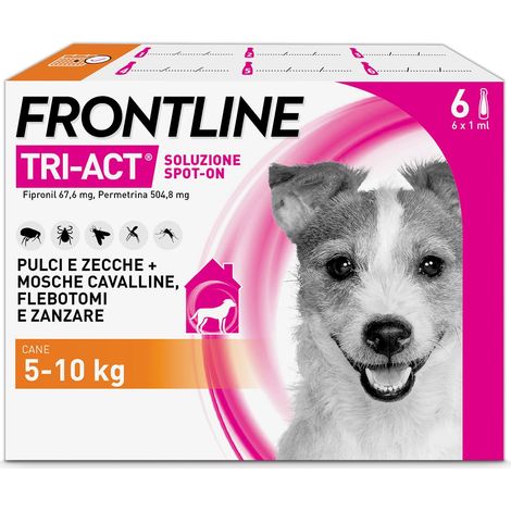 Frontline Triact Spoton per Cani S in Confezione da 6 Pipette Frontline (1/5)