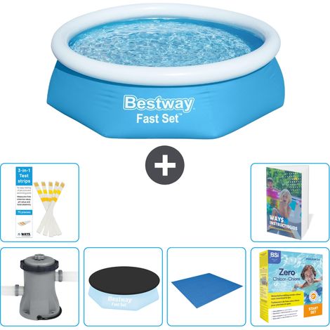 Bestway Piscina Bestway Fast Set Rotonda - 244x61 cm - 7-pezzi  S198