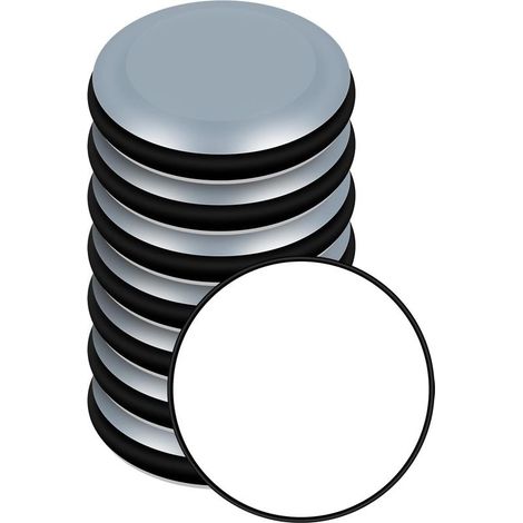 Patins de meubles,8 patins de meubles en téflon PTFE auto-adhésifs pour sols lisses et tapis (rond 25 mm couleur de sol aléatoire) (1/5)