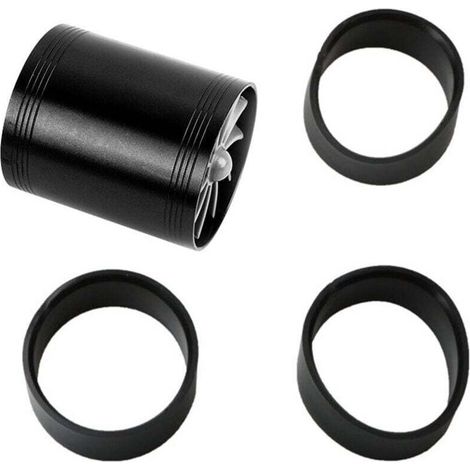 Voiture Turbocompresseur à double admission Turbines à ventilateur Supercharger Gaz Fuel Saver Turbo Super Charger Fuel Saver (Noir) (1/4)