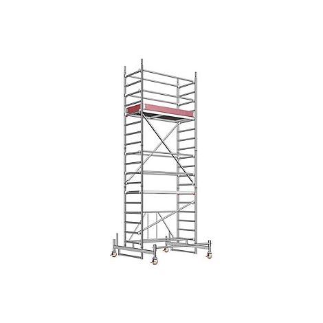 Andamio plegable de aluminio ZIFA  plataforma de 1,80 x 0,75 m 
