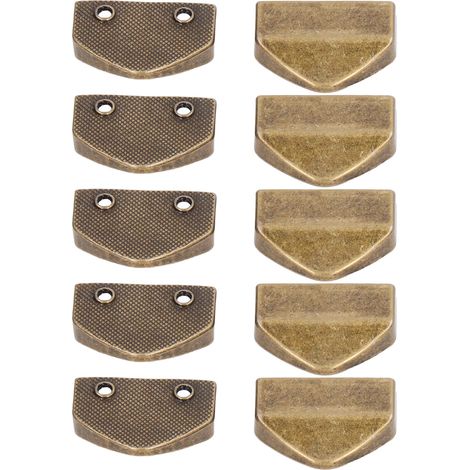 Dix jeux de tirettes de fermeture éclair à la finition brillante, au design pratique et attrayant la couleur bronze antique est également un excellent accessoire pour les sacs. (1/5)