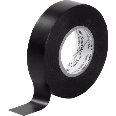 3M Temflex 1500 PVC-Isolierband 19 mm×25 m BLACK