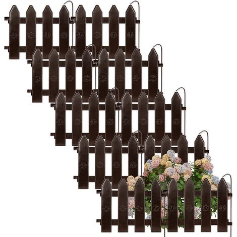 Gartenzaun braun 20x15 cm 10 Stk (1/5)