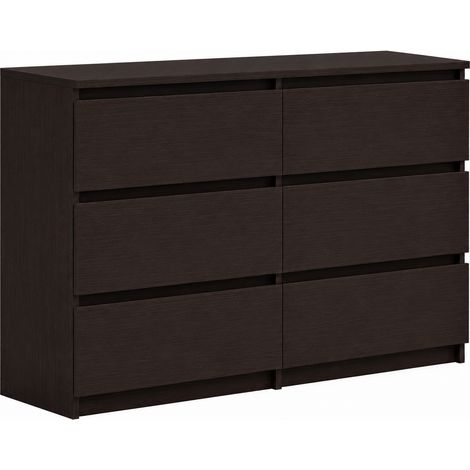 Kommode Bella 6 Wenge 138 cm 6 Schubladen Sideboard (1/5)