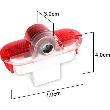 (Pour logo Skoda) Lot de 2 projecteurs laser 3D lumineux de bienvenue pour portières Skoda Octavia A5 A2 A3 2/3 (2007-2012) - Effet « ombre fantôme » (1/5)