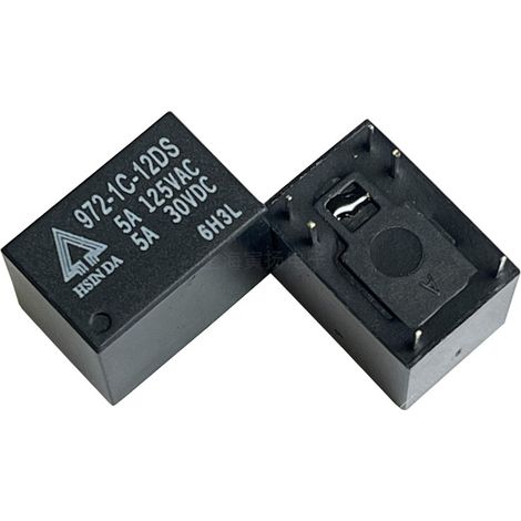 Xinda 972-1C-12DS 12V DC 5A 5-Pin Converter Relay - Original and Genuine Miniature