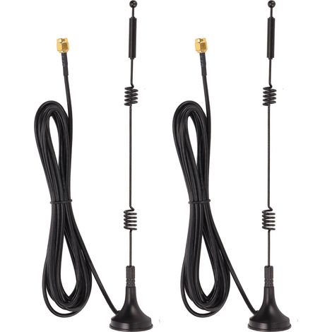 2 Pièces Antenne Numérique 12DBI Gain PVC 2.4GHz 5GHz Omnidirectionnelle pour Routeurs WiFi AP WLAN (1/5)