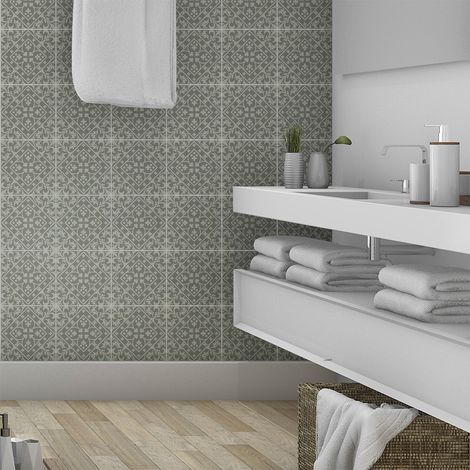 Sticker Mural Carrelage adhésif Cuisine Salle de Bain - 24 STICKERS CARRELAGES AZULEJOS AMADEU - 24stickers10x10cm (1/5)