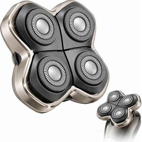 Skull Shaver Forte Pro 4 Lame de Rechange 4 Têtes Pitbull Palm (1/5)
