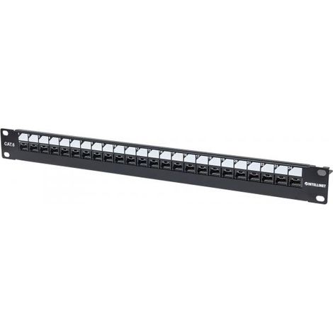 Intellinet Pannello Patch 24 Posti 19'' Cat.6 UTP con Bloccaggio (1/4)