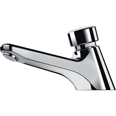 Robinet temporisé Tempostop de lavabo avec sécurité Anti-Blocage contre écrou à 3 vis inox : réf. 745301 (1/2)