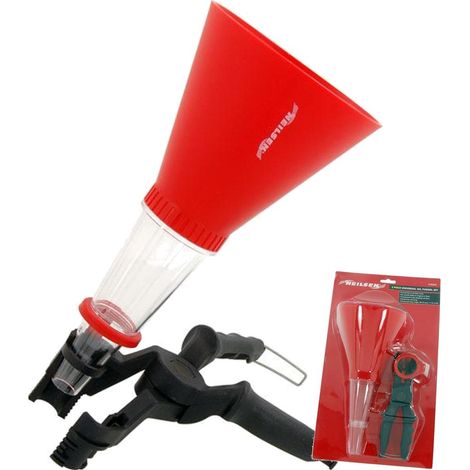 Neilsen 2pc Universal Oil Petrol Fuel Fluid Transfer Pouring Funnel Set
