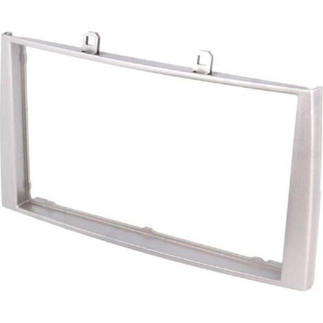 Facade autoradio FA437A compatible avec Peugeot 308 et 308SW 07-09 - Argent 2Din-Chrom (1/2)