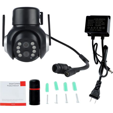 Caméra surveillance extérieure WiFi 9X zoom double objectif 2MP avec vision nocturne couleur, suivi automatique et audio bidirectionnel (1/5)