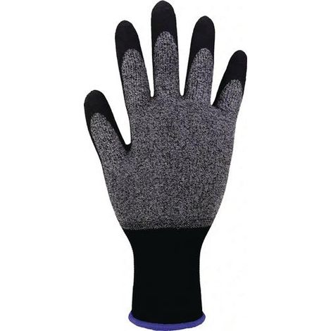 ASATEX Feinstrickhandschuh HIT-200 Gr.10 grau/schwarz EN 388,EN 21420:2020 PSA II