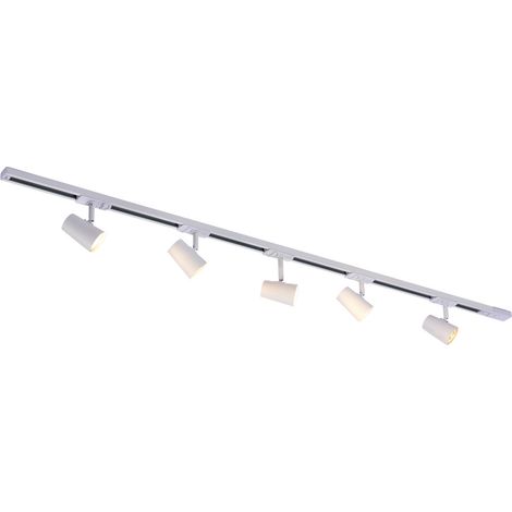 Italux Astley Barre de plafonnier moderne à 5 ampoules, GU10