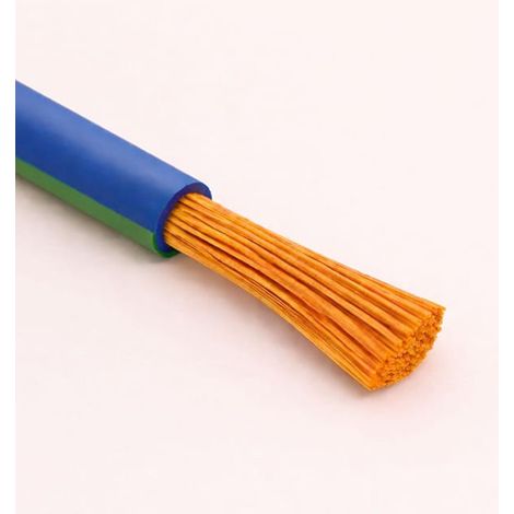 Cavo Filo Unipolare H05V-K sez. 0,75 mmq Blu/Verde