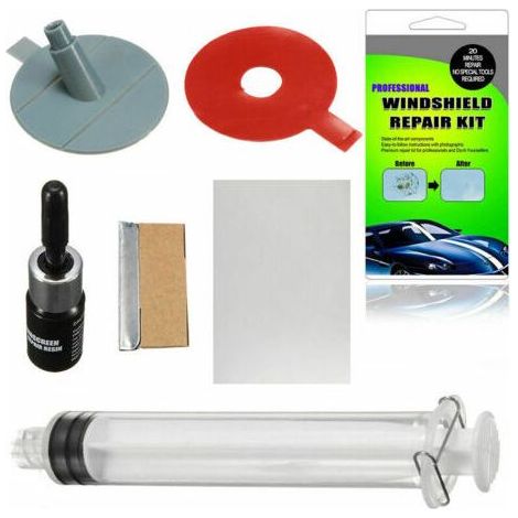 Kit de réparation de parebrise bricolage Kits de réparation de rayures de parebrise de fenêtre de voiture pour réparer les rayures de puce de fissure de parebrise de verre automatique Au (1/5)