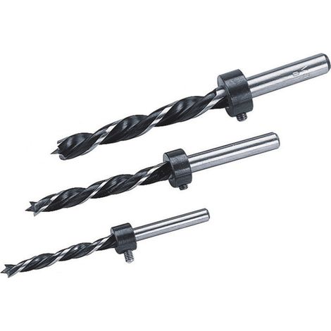 Wolfcraft 2730000 Holz-Spiralbohrer-Set 3teilig 6 mm, 8 mm, 10 mm Zylinderschaft 1 Set (1/2)