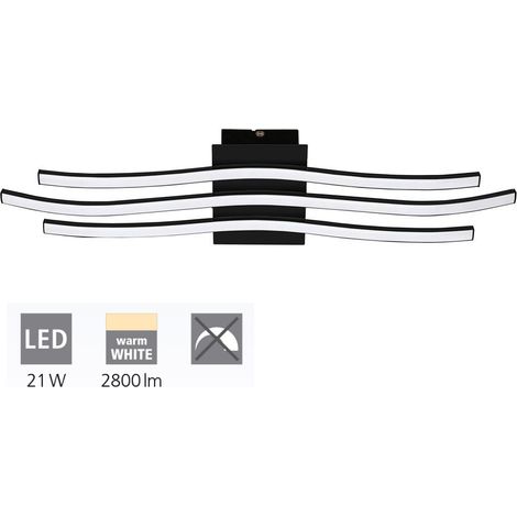 plafoniera led "roncade" nera, 2800 lm (1/5)