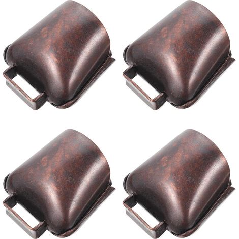 4 Pièces Cloche de Troupeau Portable en Cuivre, Cloche pour L'agriculture, , Couleur Café, pour Bovins et Moutons, Élevage et Pâturage, Son Fort, Facile à Utiliser (1/5)