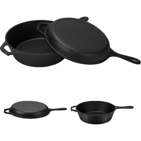 SWANEW Dutch Oven Casseruola in ghisa Casseruola in ghisa Casseruola Casseruola in ghisa Casseruola in ghisa da 6.4 litri Manico in ghisa (1/5)