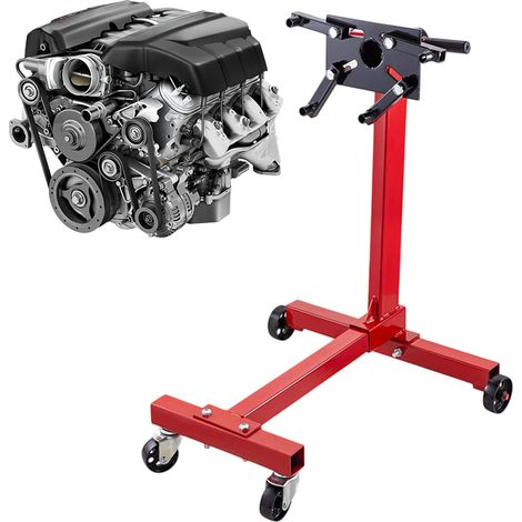 Support de moteur pour moteurs et agrégats - Charge maximale : 450 kg - Support en acier - Dispositif de levage de moteur - Équipement de garage pour SUV et voiture (1/5)