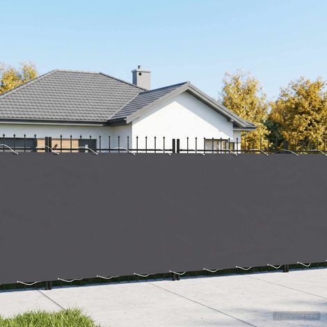 Brise-vue Balcon Écran de Confidentialité Polyester Anthracite avec Œillets 1,8 x 25 m - PANGIVO (1/5)