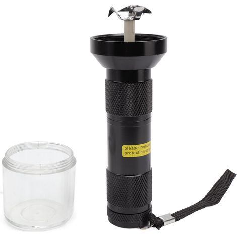 Broyeur électrique pour tabac et herbes, broyeur professionnel en alliage d'aluminium pour plantes médicinales et épices, noir (1/5)