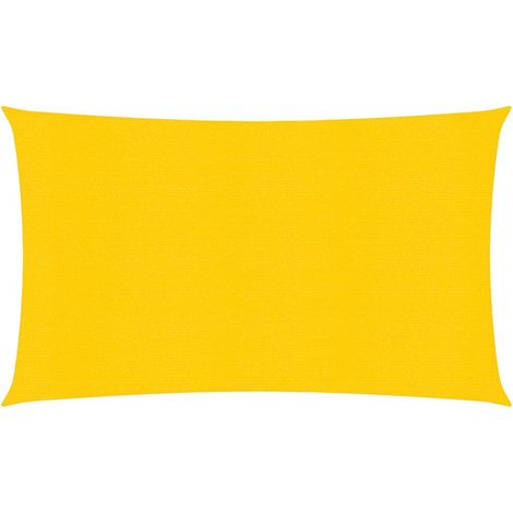 Voile d'ombrage Voile de parasol - 160 g/m² Jaune 2,5x5 m PEHD BV894027 - BonneVie (1/5)