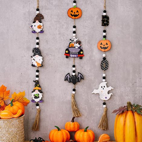 Wunderschöne Zimmerdekorationen, Halloween-Außendekorationen, Gartendekorationen, Hexe, Kürbis, Fledermaus, Hängeschmuck, Anhänger, Gartenbaum (1/4)