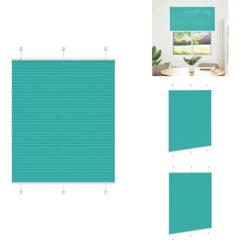 Store plissé vert pétrole 105x100cm largeur du tissu 104,4cm - Store Plissé - Stores Plissés - Store Plissé De Fenêtre - Plisse Aveugle (1/5)