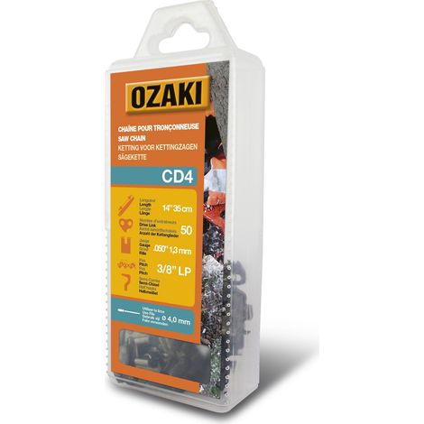 Chaîne de tronçonneuse semi carrée 3/8"LP 050 (1,3mm) 50 entraîneurs (E50) OZAKI
