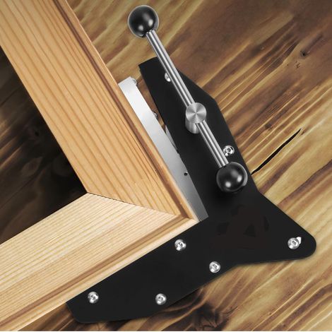Serre-joint d'angle à onglet ergonomique à levier robuste pour encadrement de fenêtre, pour le travail du bois (1/3)