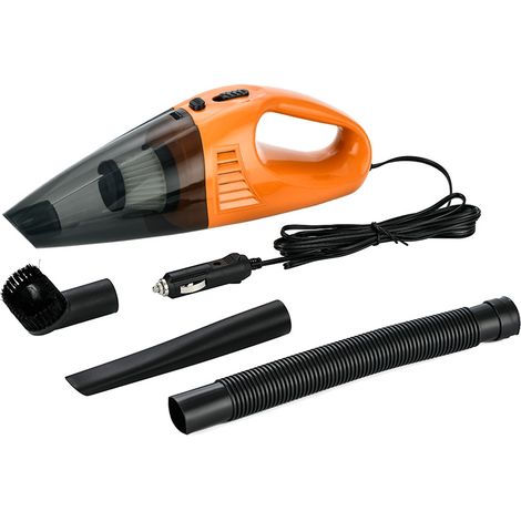 Aspirateur Voiture Puissant 12V, Aspirateur à Main Sans Fil Rechargeable pour Intérieur Auto, Usage Sec et Humide, Haute Aspiration, Portable et Compact-lsw