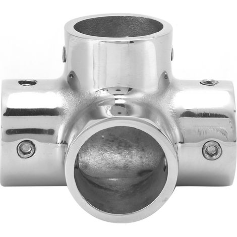 Raccord de main courante à 4 voies 1 pouce, connecteur de Joint en T, accessoires en acier inoxydable 316 pour Yachts, bateaux de pêche (1/5)