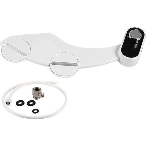 Douchette WC à froid, double buse unique, fixation non électrique pour salle de bain - Modèle UK (1/2) (1/5)