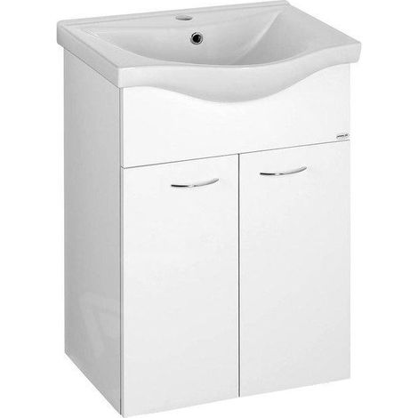 KERAMIA FRESH Meuble sous-vasque 51,1x74x34cm,blanc (1/4)