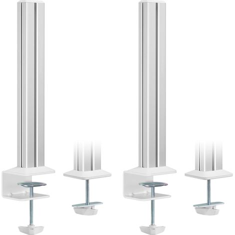 Inline Columnas de montaje Slatwall blanco pack dos columnas