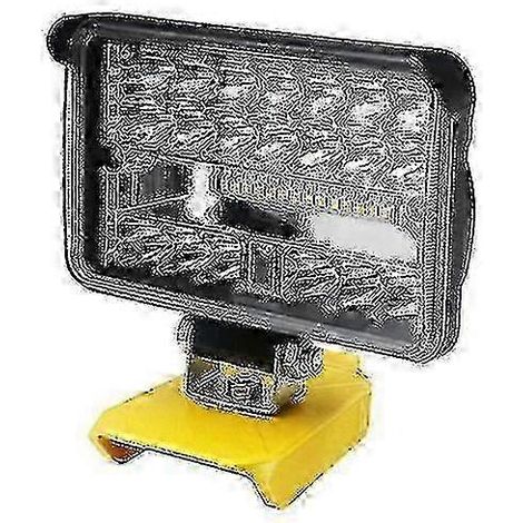 Lampe de travail LED 204 W, 8 600 lumens, compatible avec les batteries lithium Dewalt XR 18 V et 20 V. (1/4)