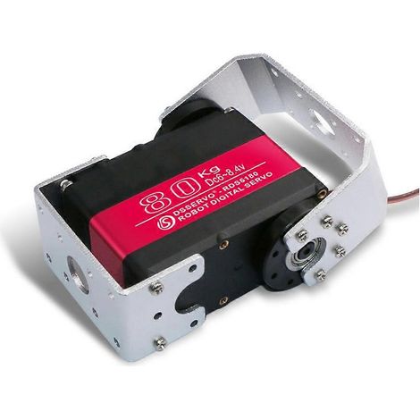 Servomoteur numérique double axe RDS5180 de 80 kg, à couple élevé, pour robot, avec support de montage en U (1/5)
