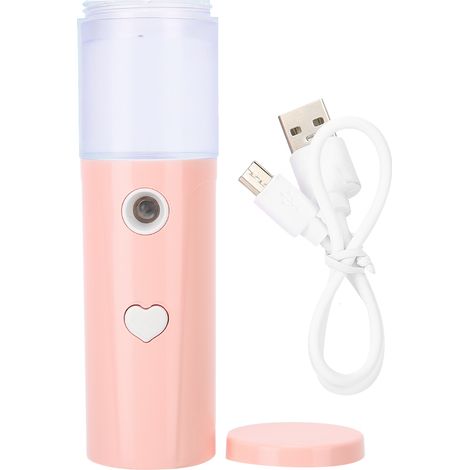 Humidificateur Nano Spray, humidificateur portable rechargeable par USB, 30 ml, rose (1/5)